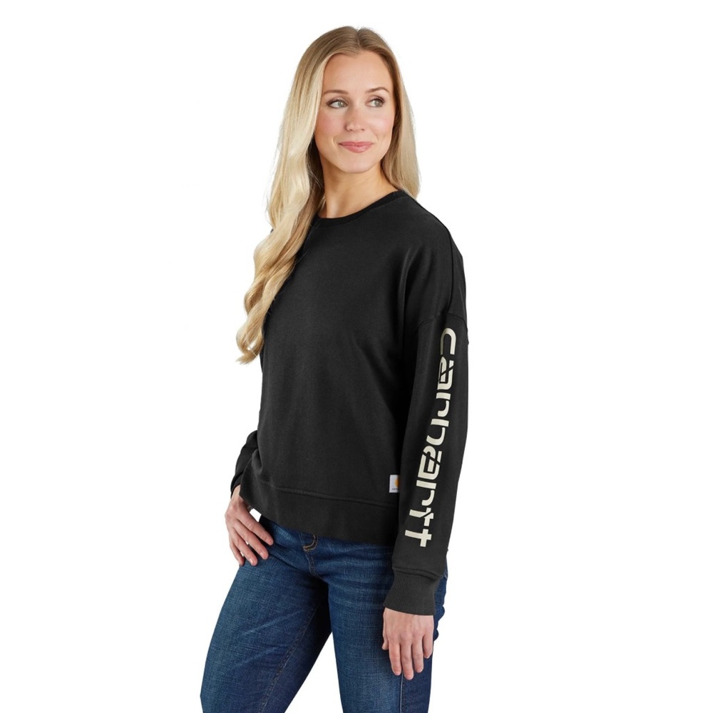 Carhartt Women's TENCEL Loose Fit Graphic Sleeve Sweatshirt